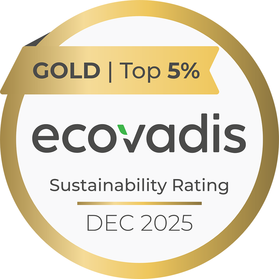 ecovadis Sustainability Rating Gold | Top 5% Dec 2025